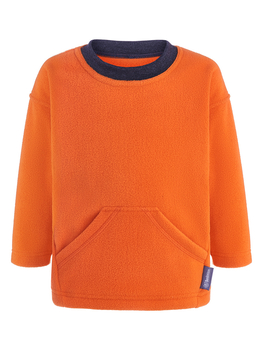 Флисовый лонгслив-оверсайз "Оранжевый" ФЛС-2-ОРАНЖ (размер 92) - Лонгсливы - интернет гипермаркет детской одежды Смартордер